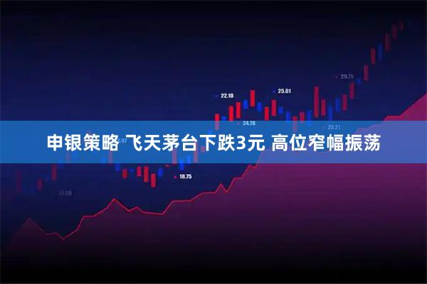 申银策略 飞天茅台下跌3元 高位窄幅振荡